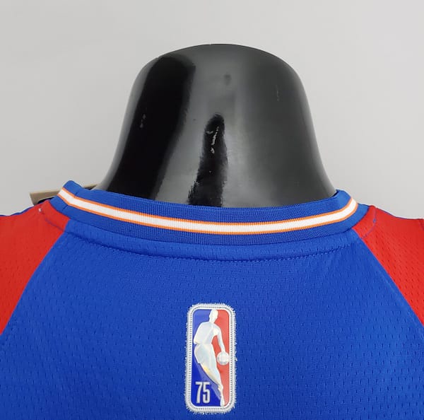 2022 Season Washington Wizards Kuzma #33 Talent City Edition Blue Red NBA Jersey - Image 6
