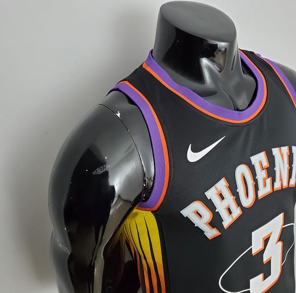 2022 Season Suns Paul #3 Suns City Edition Black NBA Jersey - Image 5
