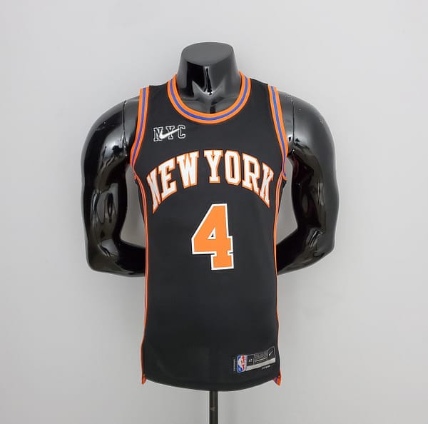 2022 Season Rose#4 Knicks Urban Edition Black NBA Jersey