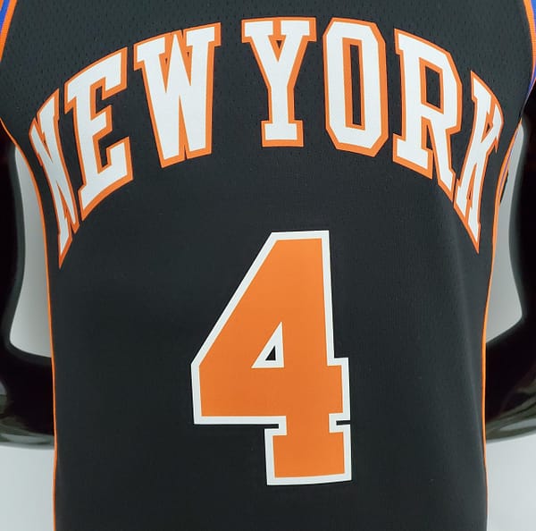 2022 Season Rose#4 Knicks Urban Edition Black NBA Jersey - Image 2