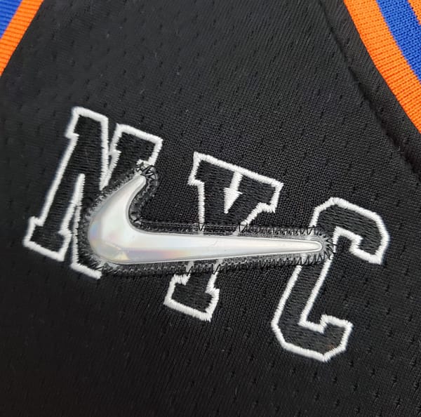 2022 Season Anthony#7 Knicks Urban Edition Black NBA Jersey - Image 6