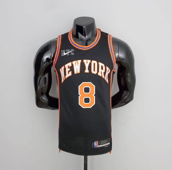 2022 Season Walker #8 Knicks Urban Edition Black NBA Jersey