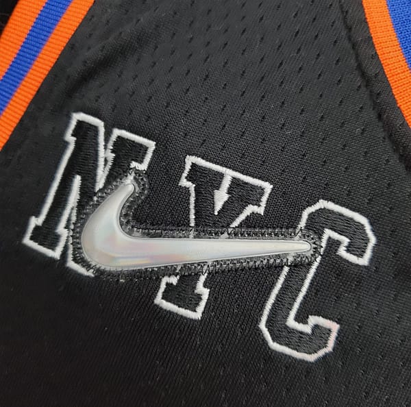 2022 Season Walker #8 Knicks Urban Edition Black NBA Jersey - Image 6