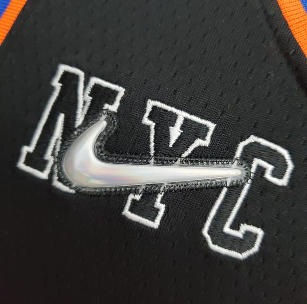 2022 Season Barrett #9 Knicks Urban Edition Black NBA Jersey - Image 5