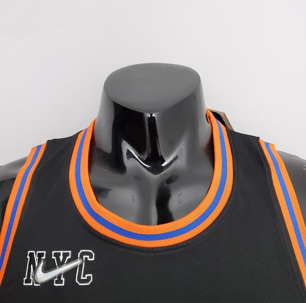 2022 Season Barrett #9 Knicks Urban Edition Black NBA Jersey - Image 8