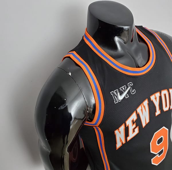 2022 Season Barrett #9 Knicks Urban Edition Black NBA Jersey - Image 10