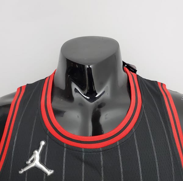 75th Anniversary Rose #1 Bulls Flyers Black NBA Jersey - Image 8