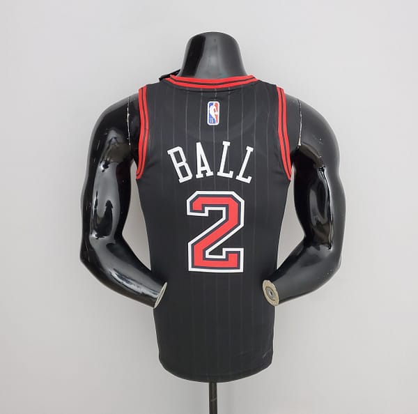 75th Anniversary Ball #2 Bulls Flyers Black NBA Jersey - Image 4