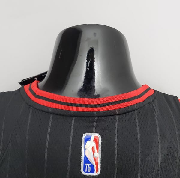 75th Anniversary Ball #2 Bulls Flyers Black NBA Jersey - Image 6