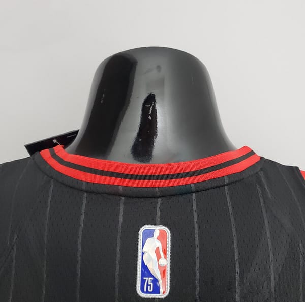 75th Anniversary LaVine#8 Bulls Flyers Black NBA Jersey - Image 9