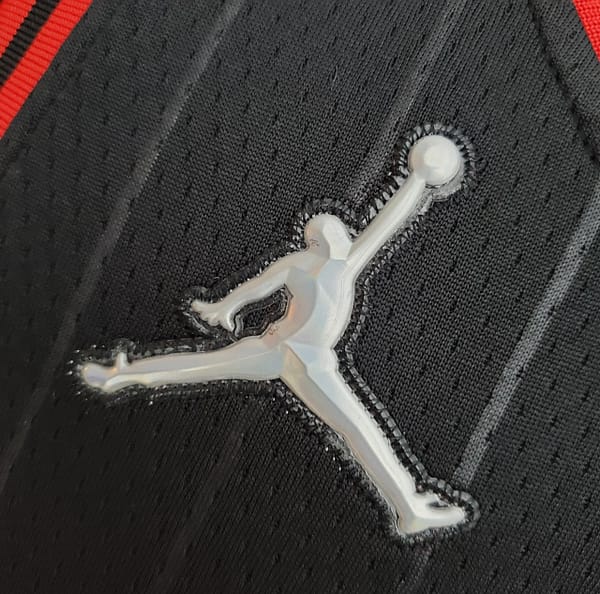 75th Anniversary Rodman#91 Bulls Flyers Black NBA Jersey - Image 8