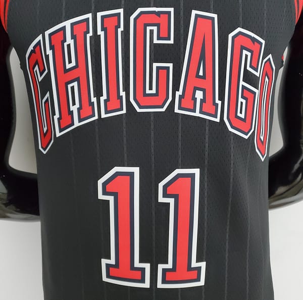 75th Anniversary DeRozan#11 Bulls Flyers Black NBA Jersey - Image 7
