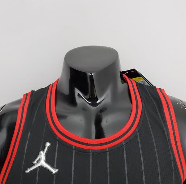 75th Anniversary Jordan #23 Bulls Flyers Black NBA Jersey - Image 8