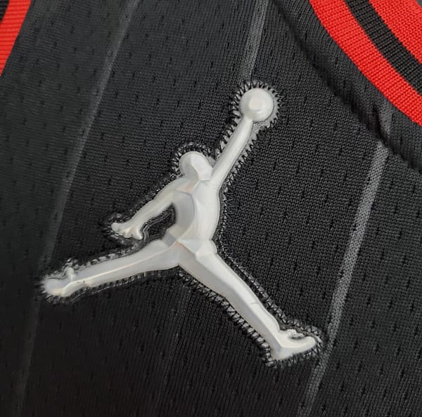 75th Anniversary Jordan #45 Bulls Flyers Black NBA Jersey - Image 2
