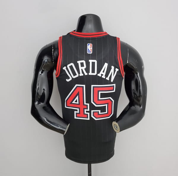 75th Anniversary Jordan #45 Bulls Flyers Black NBA Jersey - Image 6
