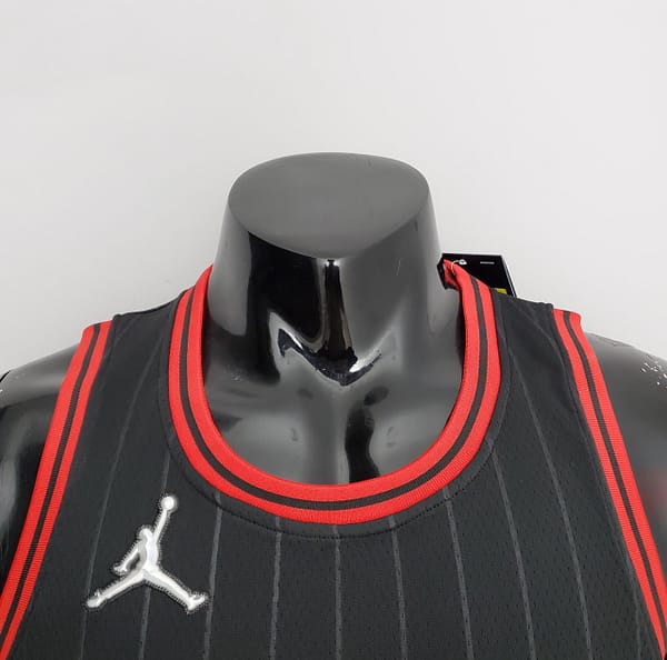 75th Anniversary Jordan #45 Bulls Flyers Black NBA Jersey - Image 9