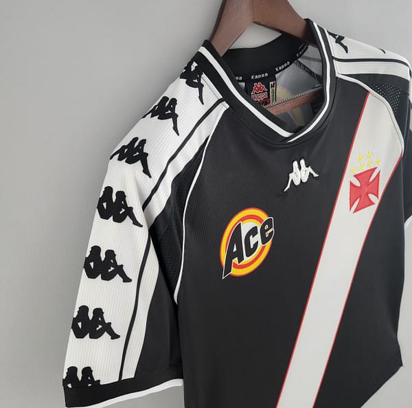 Retro 00/01 Vasco Da Gama Black Jersey - Image 7