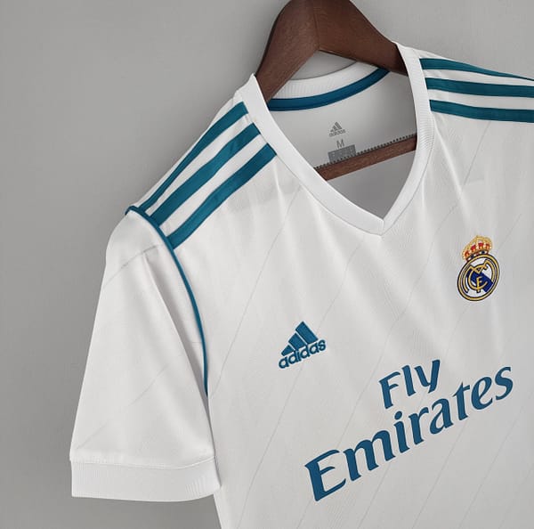 Retro 17/18 Real Madrid Home Soccer Jersey - Image 7