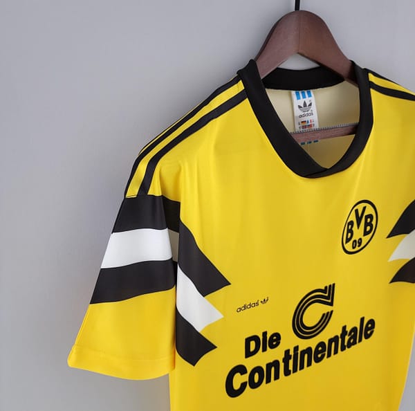 Retro 1989 Dortmund Home Soccer Jersey - Image 5