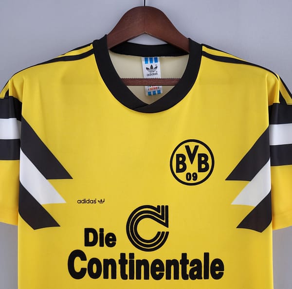 Retro 1989 Dortmund Home Soccer Jersey - Image 9