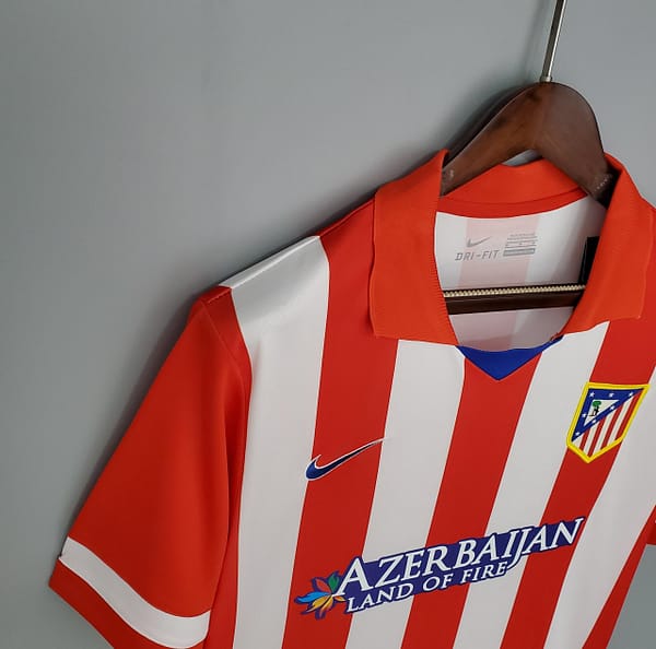 Retro Atletico Madrid 13/14 home Soccer Jersey - Image 6