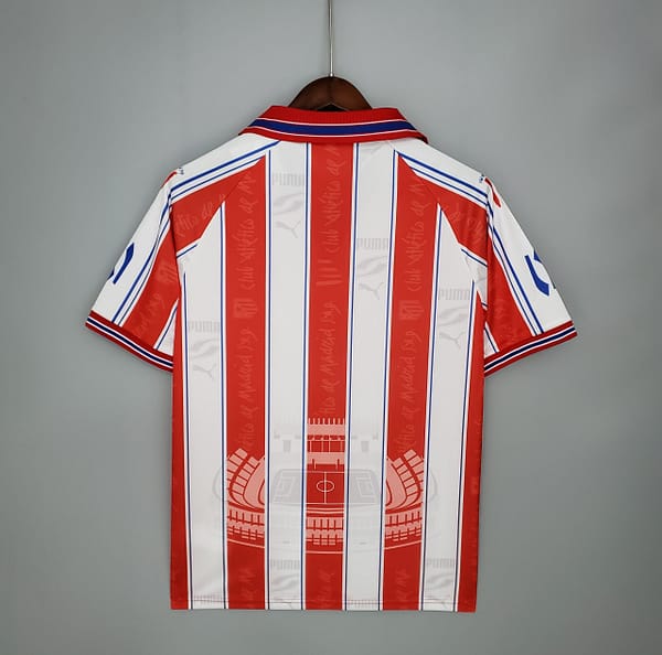 Retro Atletico Madrid 96/97 home Soccer Jersey - Image 2