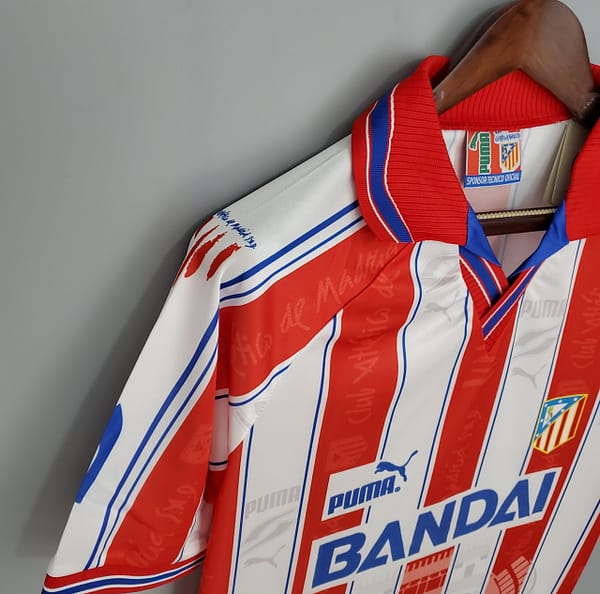 Retro Atletico Madrid 96/97 home Soccer Jersey - Image 4