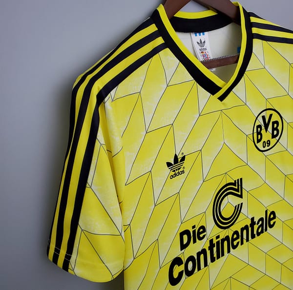 Retro Borussia Dortmund 1988 home Soccer Jersey - Image 7