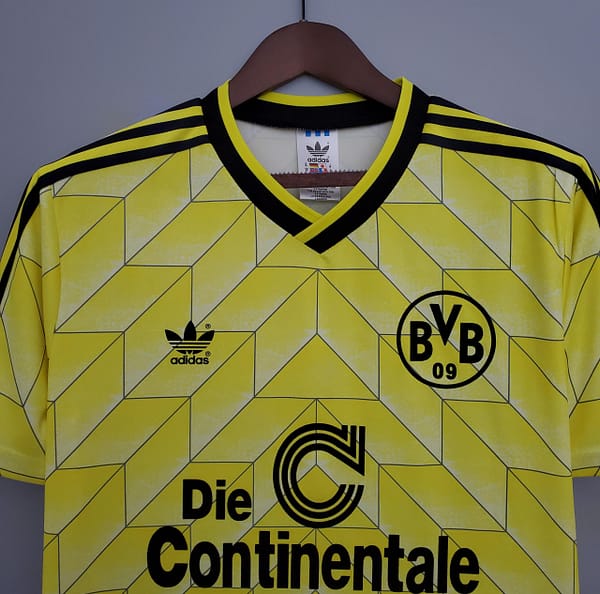 Retro Borussia Dortmund 1988 home Soccer Jersey - Image 9