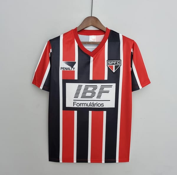 Retro 1991 sao paulo away Soccer Jersey