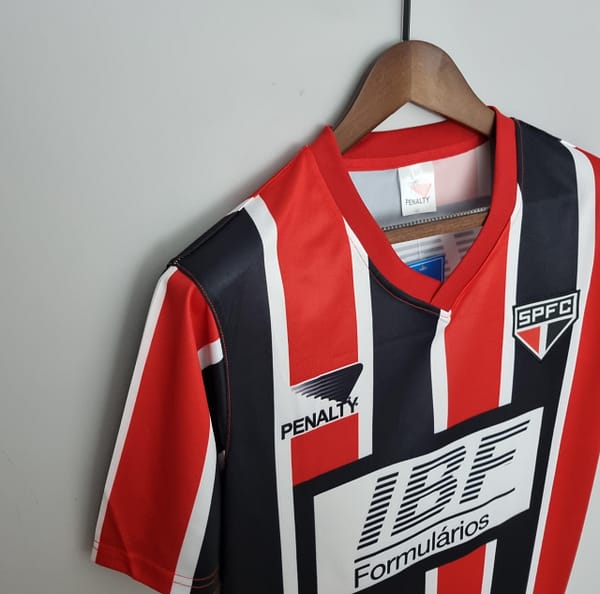 Retro 1991 sao paulo away Soccer Jersey - Image 4