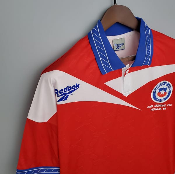 Retro 1998 Chile home Soccer Jersey - Image 5