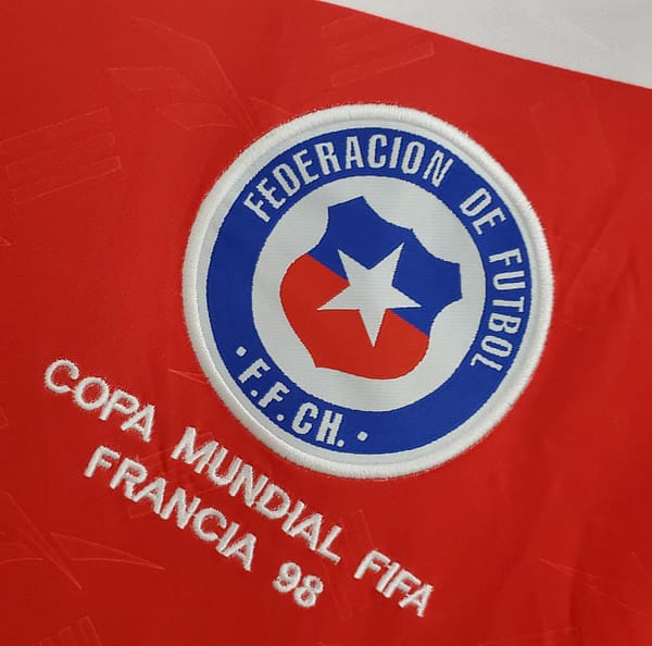 Retro 1998 Chile home Soccer Jersey - Image 7