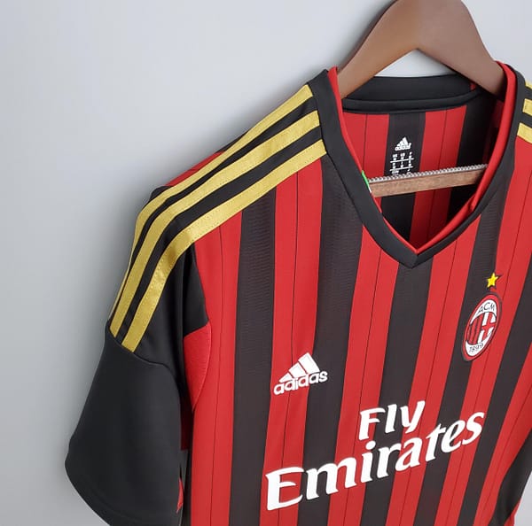 Retro AC Milan 13/14 home Soccer Jersey - Image 6