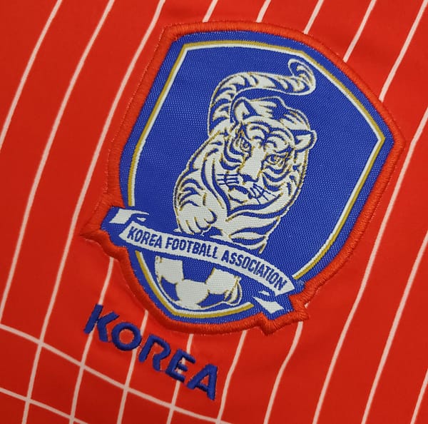 Retro 2002 Korean Red Soccer Jersey - Image 6