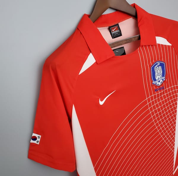 Retro 2002 Korean Red Soccer Jersey - Image 7