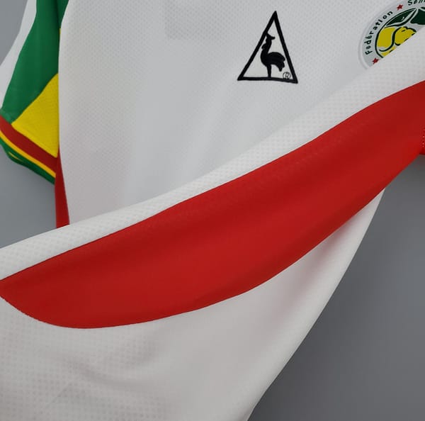 Retro 2002 Senegal white Soccer Jersey - Image 4
