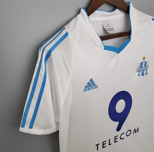 Retro 02/03 Marseille home Soccer Jersey - Image 2