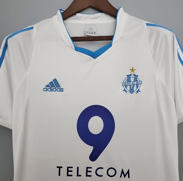 Retro 02/03 Marseille home Soccer Jersey - Image 3