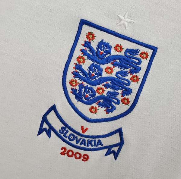 Retro 2010 England home Soccer Jersey - Image 6