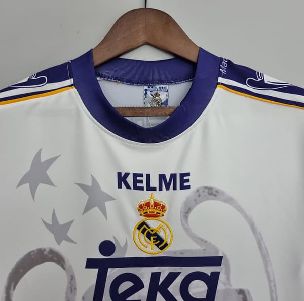 Retro 97-98 Real Madrid Champions League 7 Champions Commemorative Edition Soccer Jersey - Image 8