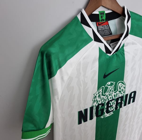 Retro 96/98 Nigeria away Soccer Jersey - Image 4