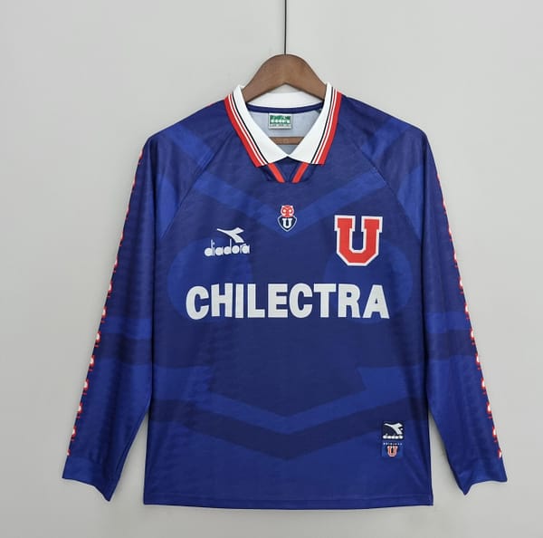 Retro Long Sleeve Universidad de Chile1996 Home Soccer Jersey