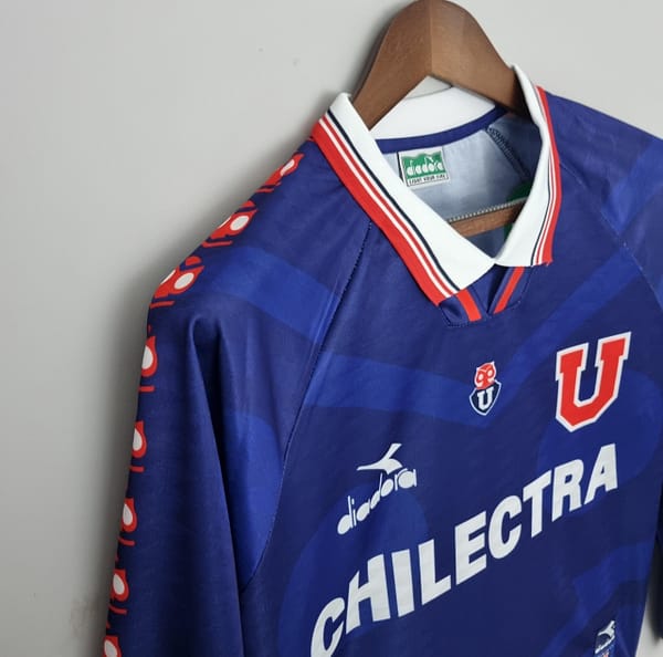 Retro Long Sleeve Universidad de Chile1996 Home Soccer Jersey - Image 5