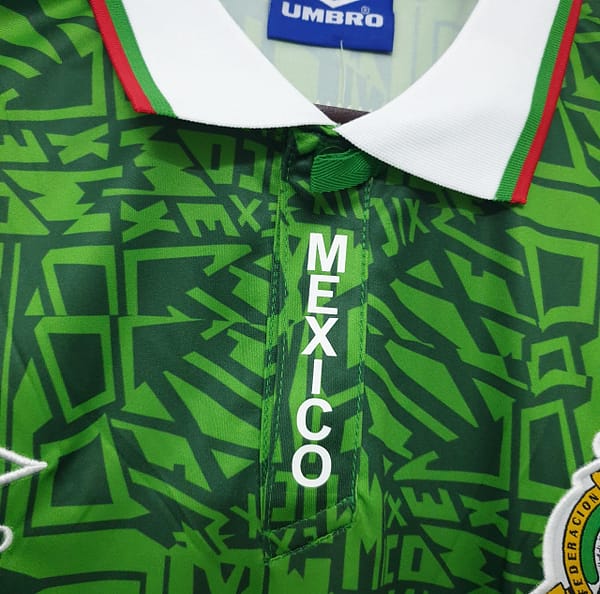Mexico 1994 retro shirt home Soccer Jersey - Image 3
