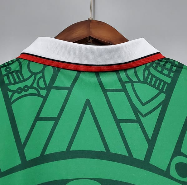 Retro 1998 Mexico home Soccer Jersey - Image 3