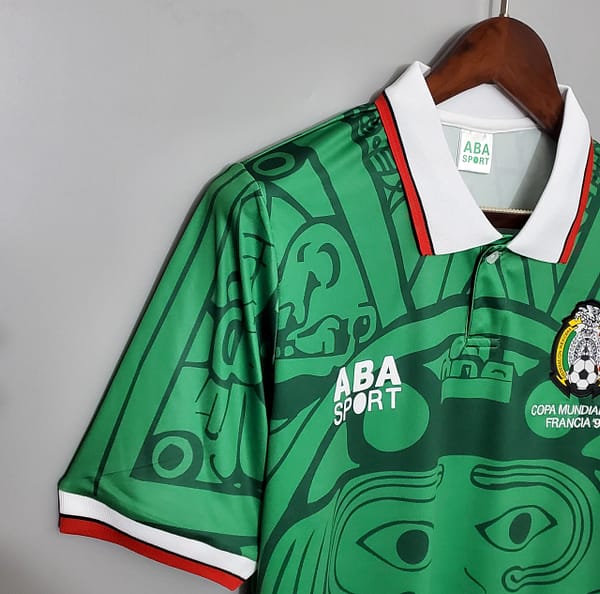 Retro 1998 Mexico home Soccer Jersey - Image 5