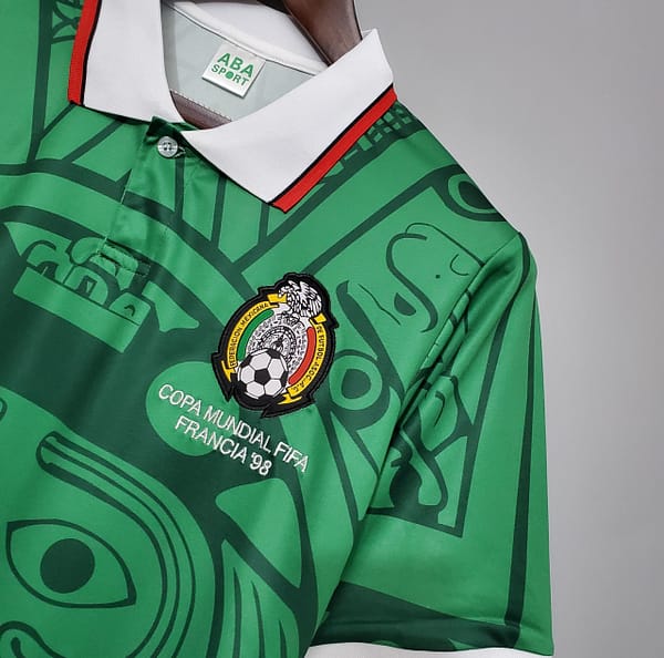 Retro 1998 Mexico home Soccer Jersey - Image 8