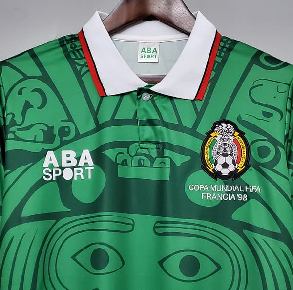 Retro 1998 Mexico home Soccer Jersey - Image 9