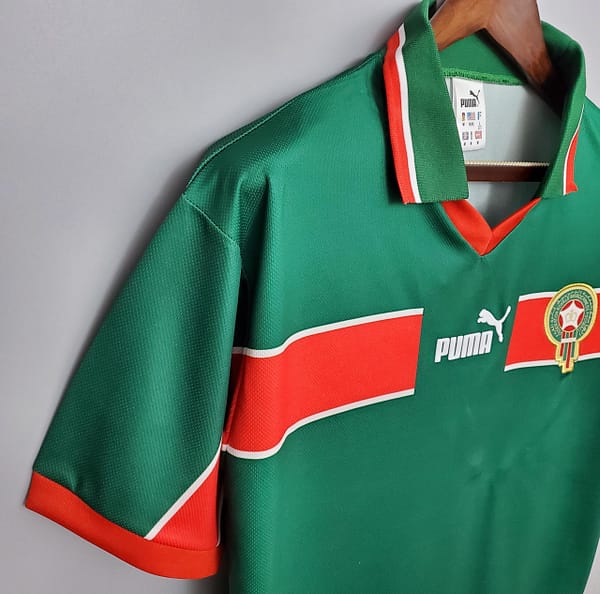 Retro 1998 Morocco home Soccer Jersey - Image 3